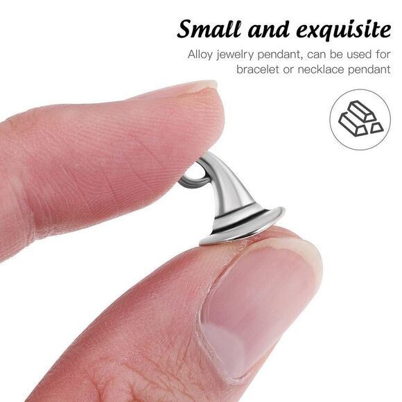 Heallily 20Pcs Witch Hat Charms Pendants Alloy Vintage Jewelry Findings Pendant - Picture 3 of 11